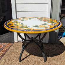 Load image into Gallery viewer, Volcanic stone table - 110cm diam - 'Vietri'