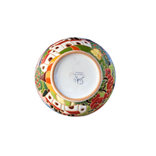 Load image into Gallery viewer, Round bowl with Tuscan houses, relief style - 16cm diam