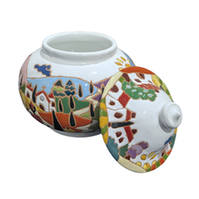 Load image into Gallery viewer, Biscotti jar with Tuscan village
