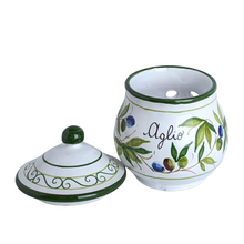 Load image into Gallery viewer, Garlic jar - Black olives