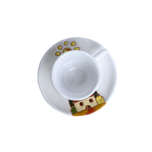 Load image into Gallery viewer, Espresso cup & saucer with Tuscan scene