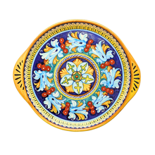 Load image into Gallery viewer, Set of two round trays with handles - 25cm and 30cm diam - Giglio