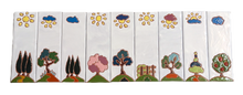 Load image into Gallery viewer, Ceramic house number tile - Italian villa, ceramic relief style