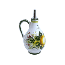 Load image into Gallery viewer, Oil bottle with handle - Limone mazzo, 350ml