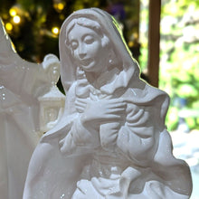Load image into Gallery viewer, 4 piece Holy Family nativity set - white ceramic