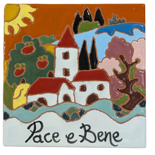 Load image into Gallery viewer, Pace e Bene tile - 15cmx15cm
