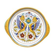 Load image into Gallery viewer, Set of two round trays with handles - 25cm and 30cm diam - Raffaellesco