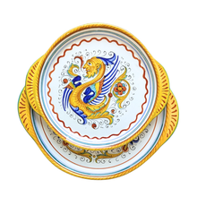 Load image into Gallery viewer, Set of two round trays with handles - 25cm and 30cm diam - Raffaellesco