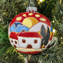 Load image into Gallery viewer, Christmas tree ornament - large (8cm) - Tuscan scenes