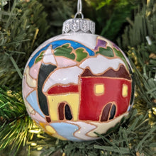 Load image into Gallery viewer, Christmas tree ornament - large (8cm) - Tuscan scenes