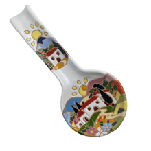 Load image into Gallery viewer, Spoon Rest with Tuscan village