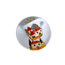 Load image into Gallery viewer, Espresso cup & saucer with Tuscan scene