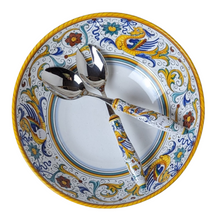 Load image into Gallery viewer, Large round serving bowl (30cm) + salad servers - Raffaellesco