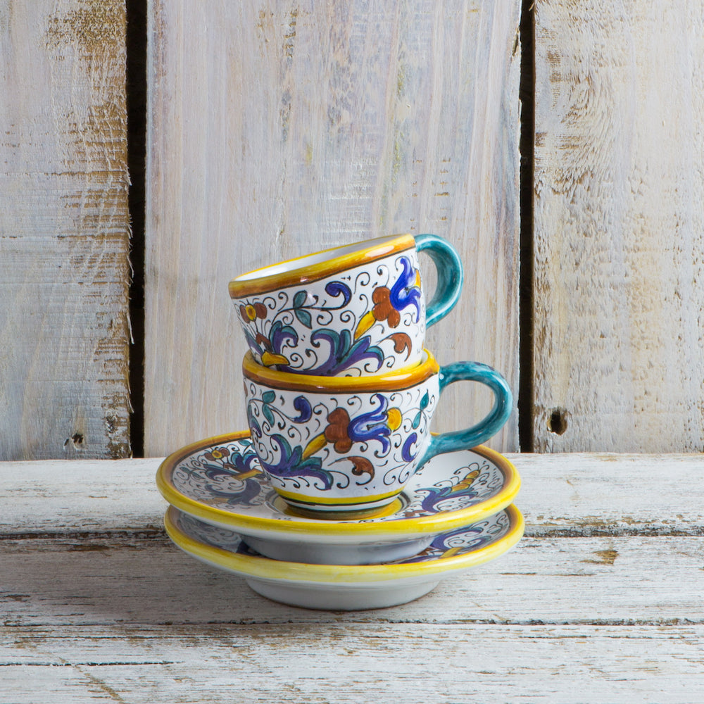 Espresso Cup & Saucer - Ricco Italian Ceramics