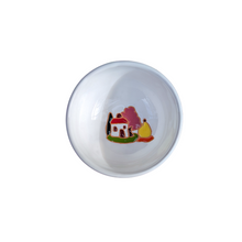 Load image into Gallery viewer, Round bowl with Tuscan house, relief style - 12cm diam
