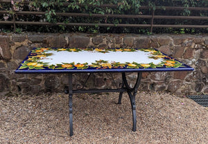 Volcanic stone table - 150 x 90cm - 'Assisi'