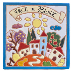 Pace e Bene tile - 15cmx15cm (Sial)