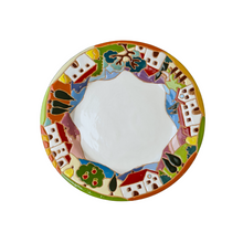 Load image into Gallery viewer, Side plate with Tuscan village scene, 22cm diameter
