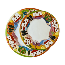 Load image into Gallery viewer, Side plate with Tuscan village scene, 22cm diameter
