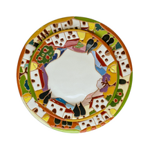 Load image into Gallery viewer, Side plate with Tuscan village scene, 22cm diameter
