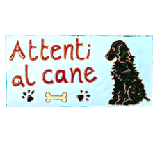 Load image into Gallery viewer, 'Beware of the cat/dog' plaque
