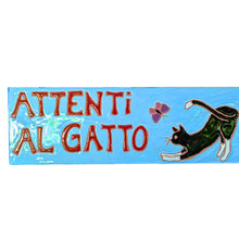 Load image into Gallery viewer, 'Beware of the cat/dog' plaque
