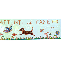 Load image into Gallery viewer, 'Beware of the cat/dog' plaque
