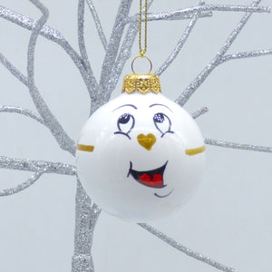 Christmas ornament - medium (6cm) - 'Bambino', round (Favaroni)