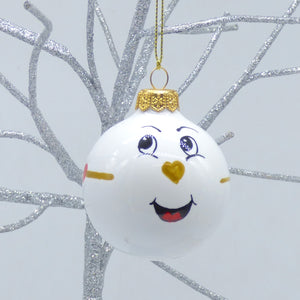 Christmas ornament - medium (6cm) - 'Bambino', round (Favaroni)