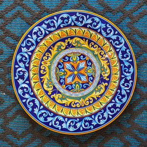 Decorative wall plate - very large (45cm) - geometric pattern B