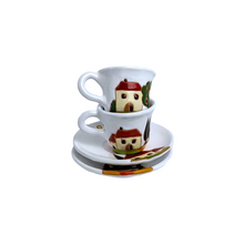 Load image into Gallery viewer, Espresso cup &amp; saucer with Tuscan scene
