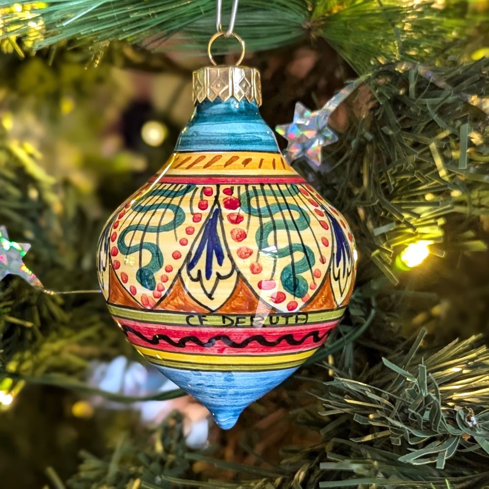 Christmas ornament - medium (6cm) - various designs, tear drop shape