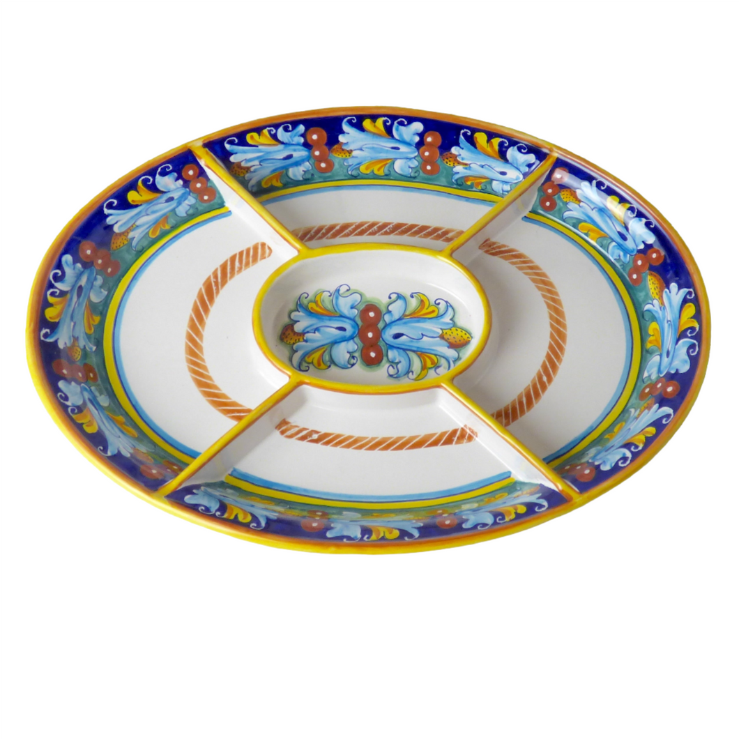 Large oval antipasto platter (38cmx27cm) - Giglio