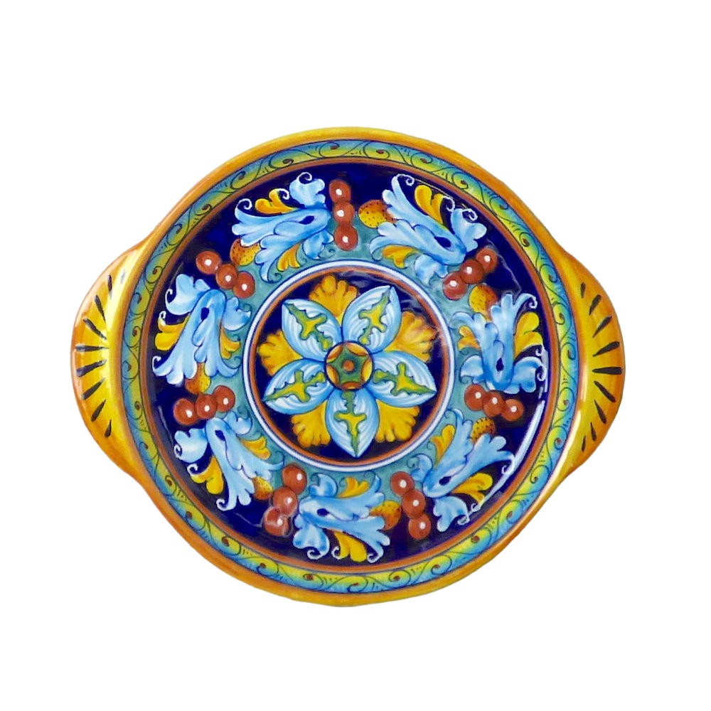 Round tray with handles - medium, 25cm diam - Giglio