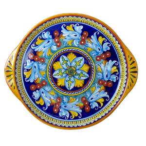 Round tray with handles - large, 30cm diam - Giglio