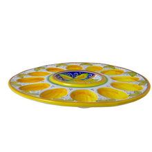 Load image into Gallery viewer, Egg storage plate (29cm diam) - Lemon
