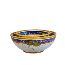 Load image into Gallery viewer, Set of two serving bowls, Lemon - 12cm &amp; 18cm
