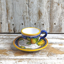 Load image into Gallery viewer, Espresso Cup &amp; Saucer - Lemon
