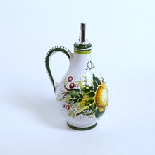 Load image into Gallery viewer, Oil &amp; vinegar bottle set with handles - Limone mazzo, 350ml
