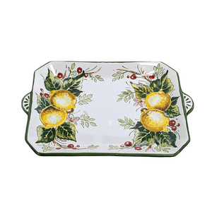 Small rectangular tray - limone mazzo