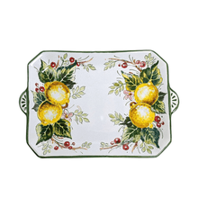 Load image into Gallery viewer, Small rectangular tray - limone mazzo
