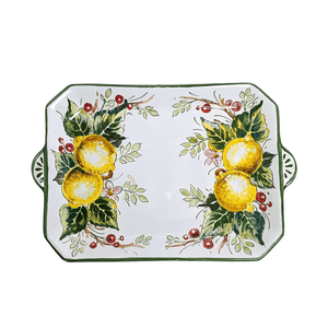 Small rectangular tray - limone mazzo