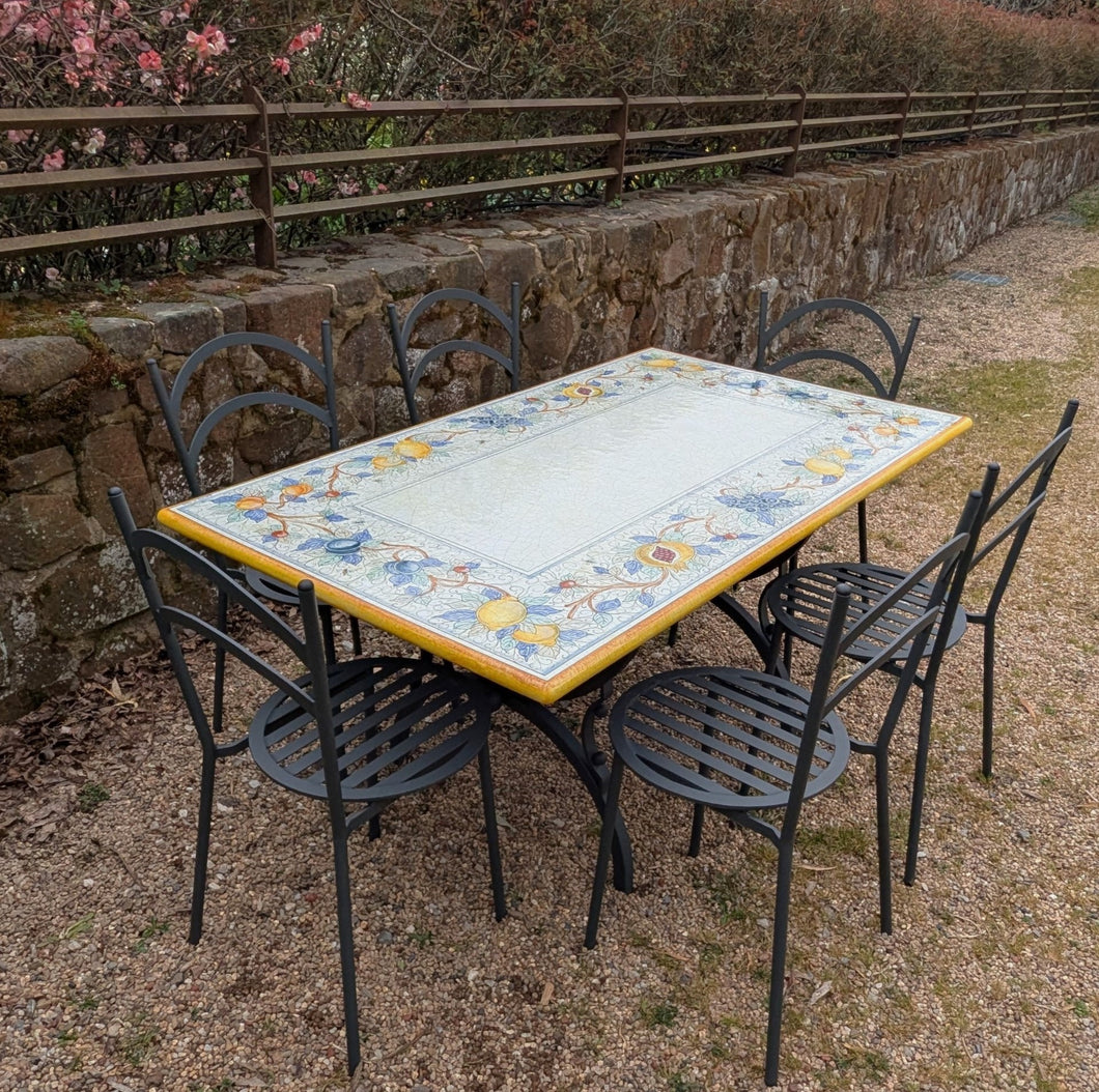 Volcanic stone table - 150cm x 90cm - 'Leo'