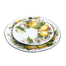 Load image into Gallery viewer, 3 piece dinner set (dinner plate, bread plate &amp; soup/dessert bowl) - Limone mazzo
