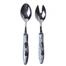 Load image into Gallery viewer, Salad Server Set (Fork &amp; Spoon) - Nero
