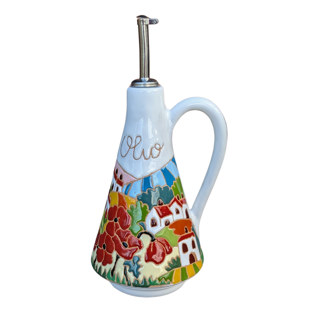 Tuscan Olive Oil Bottle with handle, 500ml