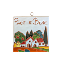 Load image into Gallery viewer, Pace e Bene tile - 10cmx10cm (Sial)
