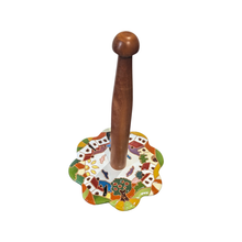Load image into Gallery viewer, Paper towel holder with Tuscan village
