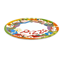 Load image into Gallery viewer, Pizza plate with Tuscan village scene, relief style
