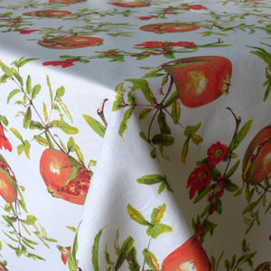 Rectangular cotton tablecloth - 135x240cm - pomegranates